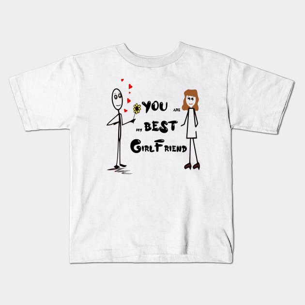 You are my best girlfriend, girlfriend holiday , girlfriend Kids T-Shirt by Otaka-Design